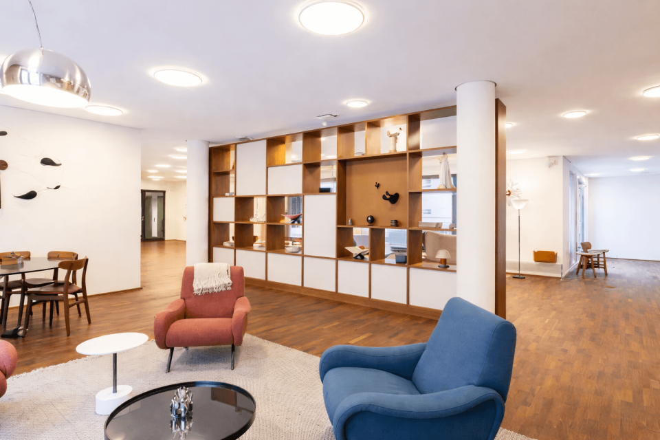 Unser zweiter Wartebereich in Düsseldorf